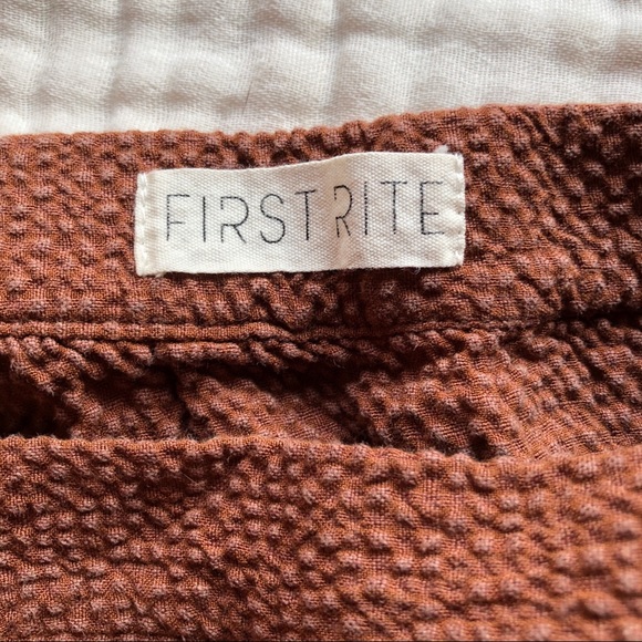 First Rite Pleated Skirt in Rust - Picture 4 of 6